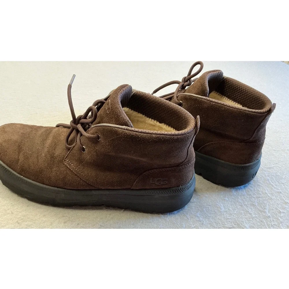 UGG Neumel Weather Hybrid Brown Suede Chukka Boots Mens 11 Lug Sole 1151773